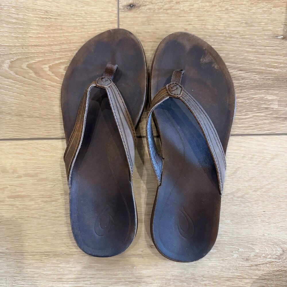 Olukai Aukai Leather Sandals Women’s Size 7